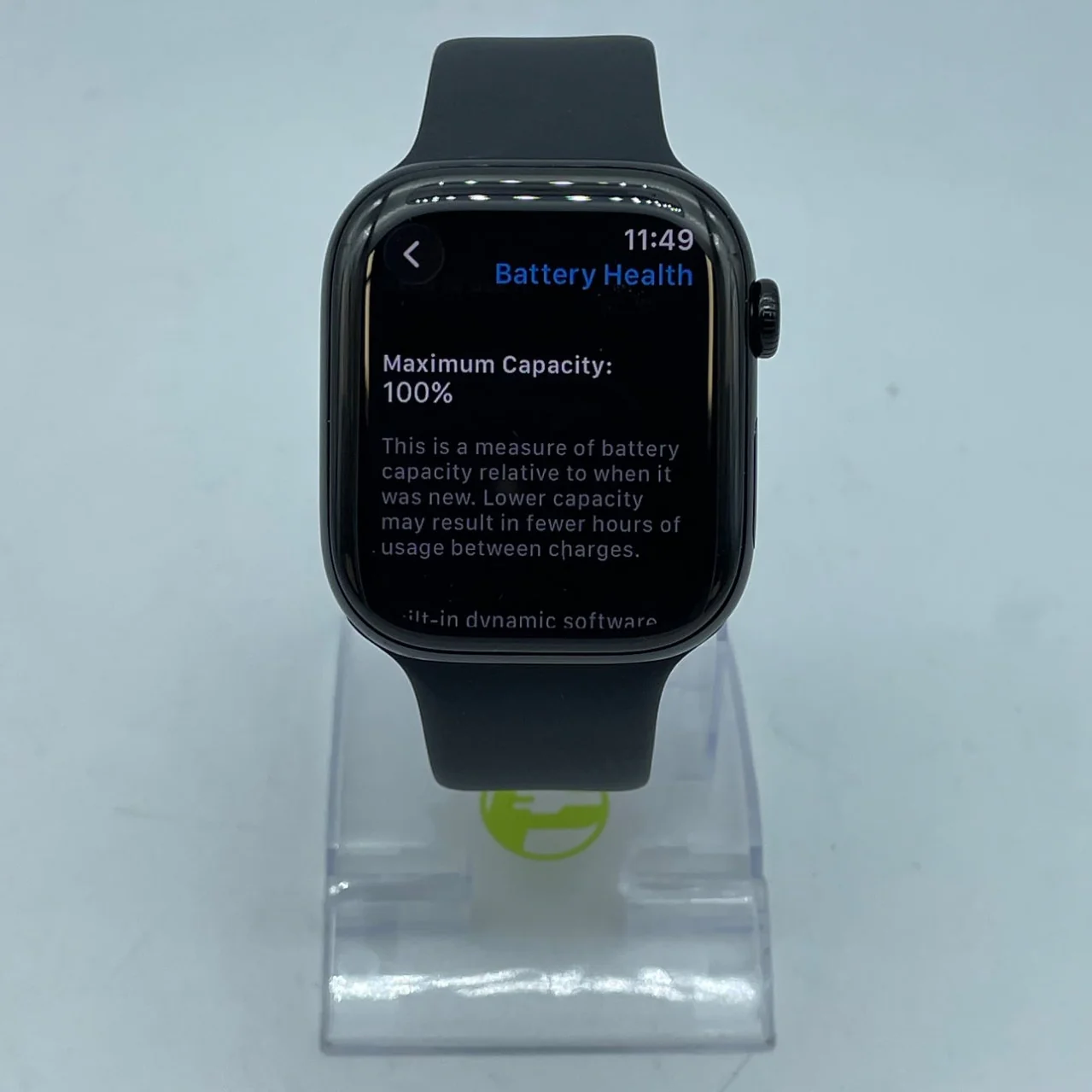 GPS Only Apple Watch Series 11 46MM Black Aluminum Black Sport Band MEUW4LW/A - Image 8