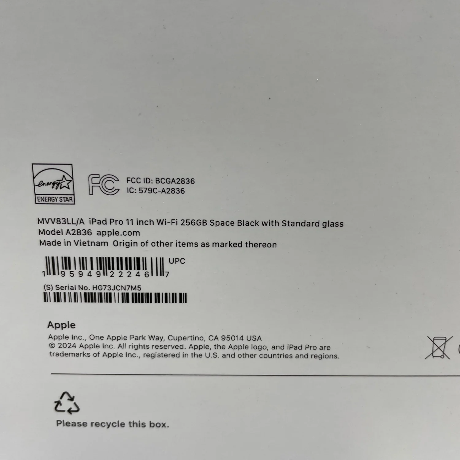 New WiFi Only Apple iPad Pro 11" M4 256GB Space Black MVV83LL/A - Image 7